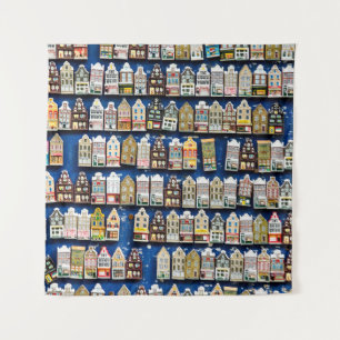 Tapete De Parede Souvenirs holandesas, cena da rua de Amsterdã.