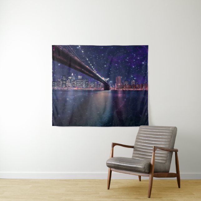 Tapete De Parede Spacey Manhattan Skyline (In Situ (Horizontal))