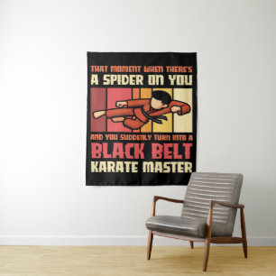 Tapete De Parede Spider Black Belt Karate Master