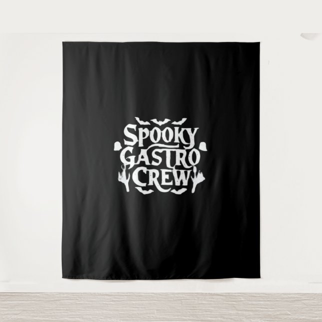 Tapete De Parede Spooky Gastro Crew Gastro Enfermeiro Halloween Clá (Frente)