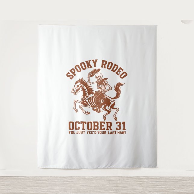 Tapete De Parede Spooky Rodeo Halloween 31 de outubro (Frente)