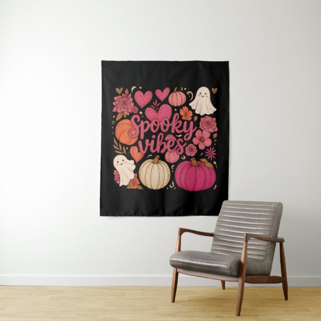 Tapete De Parede Spooky Vibes - Halloween (In Situ)