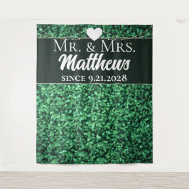 Tapete De Parede Sr. Sra. Since Hedge Wall Foto de Plano