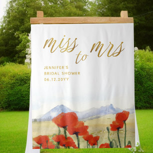 Tapete De Parede Sra. Wildflower Mountain Bridal Backdrop