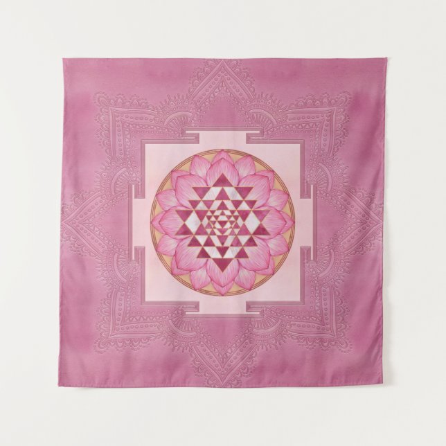 Tapete De Parede Sri Yantra  / Sri Chakra in lotus (Frente)