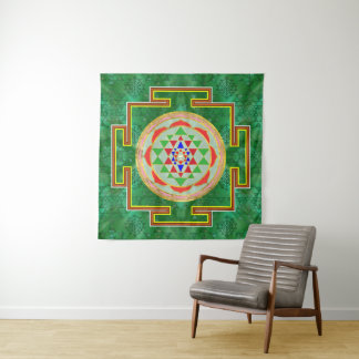 Tapete De Parede Sri Yantra/Sri Chakra na cor
