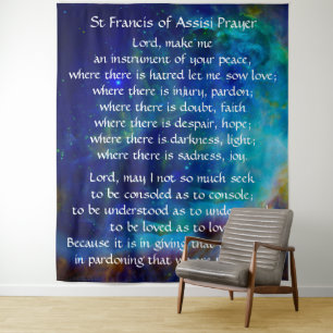 Tapete De Parede St Francis da oração de Assisi