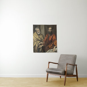 Tapete De Parede St Peter e St Paul   c.1605-8 (óleo em canvas)