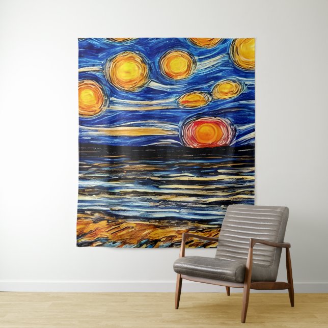 Tapete De Parede Starry Night na Praia (In Situ)