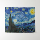 Tapete De Parede Starry Night | Vincent Van Gogh<br><div class="desc">Starry Night (1889),  pelo artista holandês Vincent Van Gogh. A obra de arte original é um óleo na canvas que representa um céu noturno vigoroso e impressionista postado em tons modesta de azul e amarelo. Use as ferramentas de design para adicionar texto personalizado ou personalizar a imagem.</div>