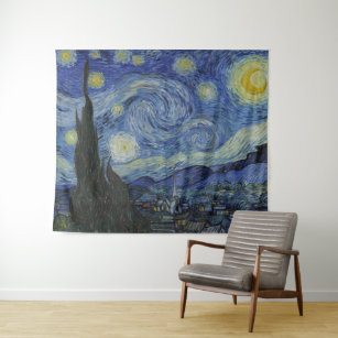 Tapete De Parede Starry Night Vincent van Gogh GalleryHD Fine Art