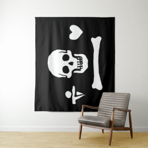 Tapete De Parede Stede Bonnet Pirate Flag Jolly Roger