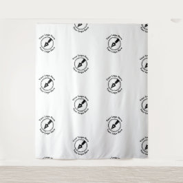 Tapete De Parede Step e Repeat Notary Business Logo Evento Branco 