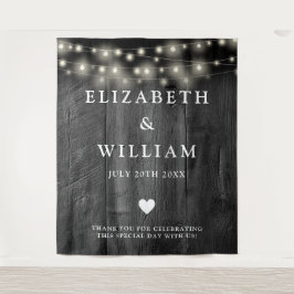 Tapete De Parede String Luzes Rustic Black Wood Fotografia Backdrop