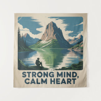 Tapete De Parede Strong Mind, Calm Heart