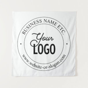Tapete De Parede Substituição Fácil de Logotipo e Texto Personalizá