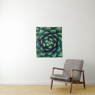 Tapete De Parede Succulent verde & branco