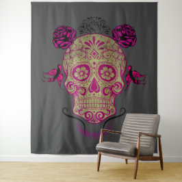 Tapete De Parede Sugar Skull 1.0