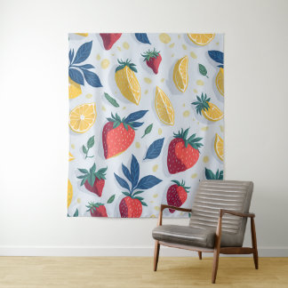 Tapete De Parede Summer Delight Fruit Wallpaper