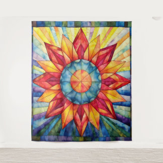 Tapete De Parede Sunburst Medallion Quilt