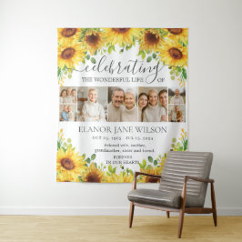 Tapete De Parede Sunflower Funeral Memorial 7 Fotografias Colagem