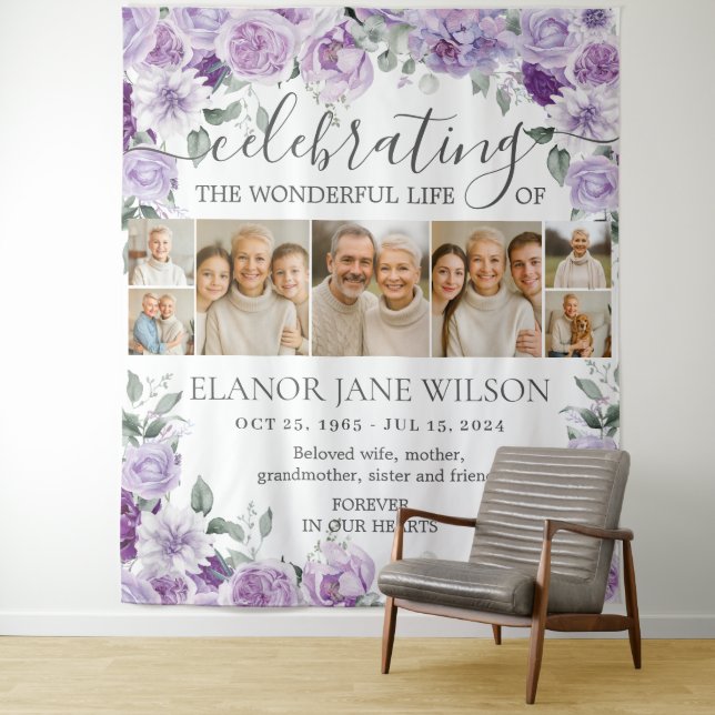 Tapete De Parede Sunflower Funeral Memorial 7 Fotografias Colagem (In Situ)