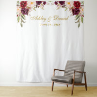 Suporte de Foto de Fundo de Casamento Floral Borgo