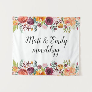 Tapete De Parede Suporte de Fotografia Boho Floral para Casamento d