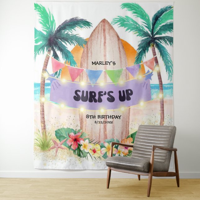 Tapete De Parede Surf e mar | Aniversário de Surf (In Situ)