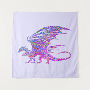Tapete De Parede Surpreendente Dragão Mosaico