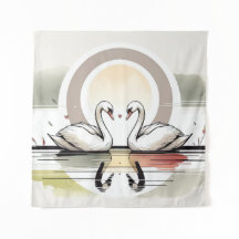 Swan Embrace em Dusk