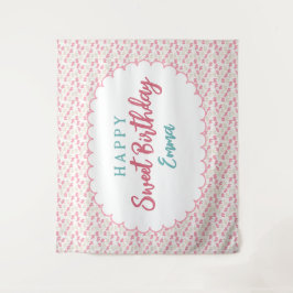 Tapete De Parede Sweet Frosted Animal Cookie Birthday Backdrop