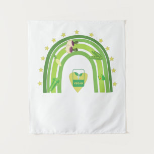 Tapete De Parede T-Shirt arco-íris vegano
