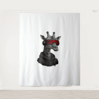 Tapete De Parede T-Shirt Clássico com girafa abstrato vermelha e ne