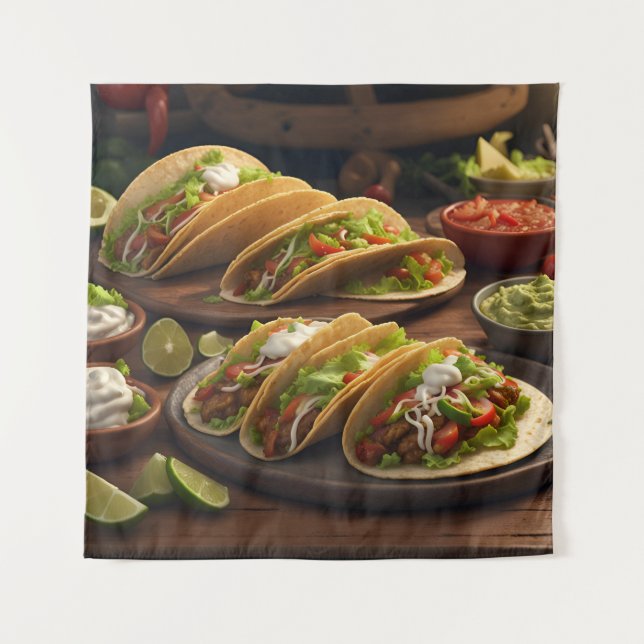 Tapete De Parede Tacos (Frente)