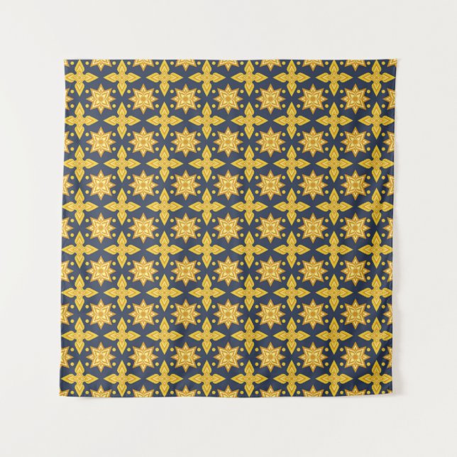 Tapete De Parede Tailandês Padrão Ornamental Background abstract, a (Frente)