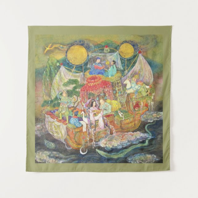 Tapete De Parede Takarabune: The Treasure Ship of Good Fortune  (Frente)