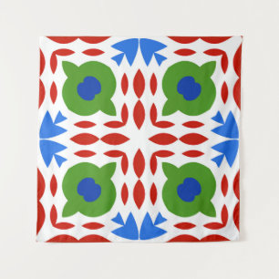 Tapete De Parede Talavera mexicana ornamentado tradicional. Desenho