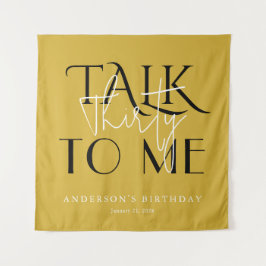 Tapete De Parede Talk To Me Thirty Birthday Bold Wall Art Decor