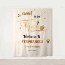 Tão Doce Ser Abelha Três Festa de 3 Anos