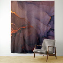 Tapete De Parede Tapeçarias de mármore roxa escura Elegante