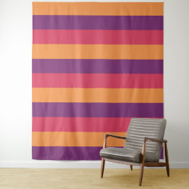 Tapete De Parede Tapeçarias de padrão de Stripes Tricolores