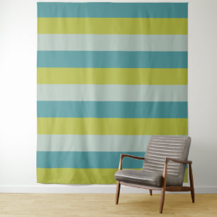 Tapete De Parede Tapeçarias de padrão de Stripes Tricolores