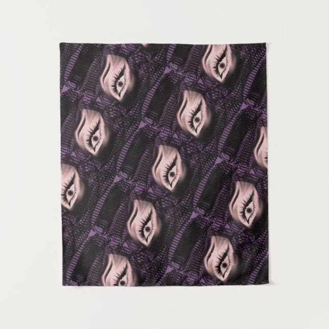 TAPETE DE PAREDE TAPESTRIA DE OLHOS A COR MODERNA (Frente)