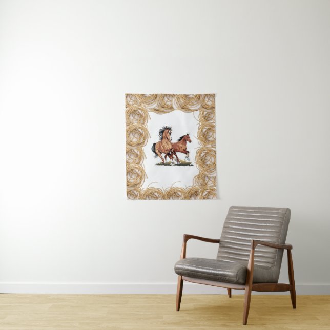 Tapete De Parede Tapestries Horse (In Situ)