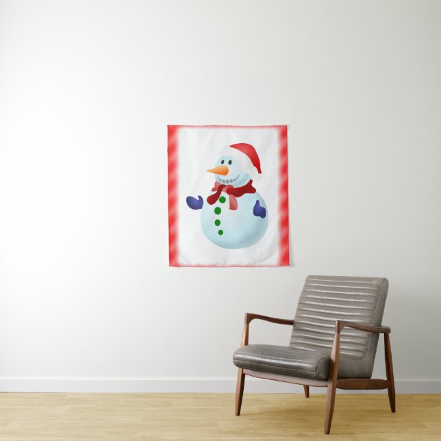 Tapete De Parede Tapestries Snowman (In Situ)