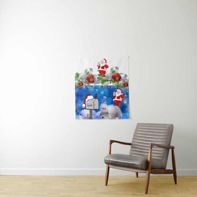 Tapete De Parede Tapestries Snowman (In Situ)