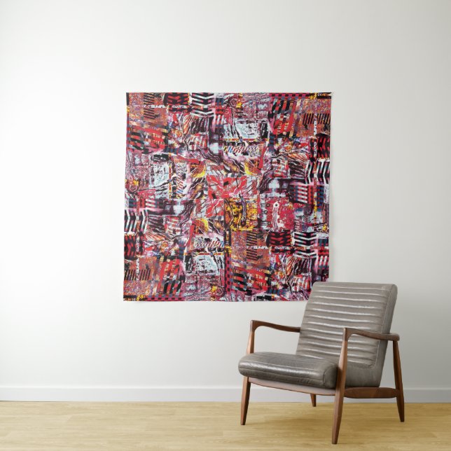 Tapete De Parede Tapestry – Fragmented Pulse (In Situ (Horizontal))