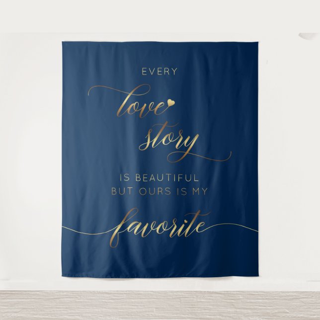 Tapete De Parede Tapiz Every Love Story Wedding Backdrop (Frente)