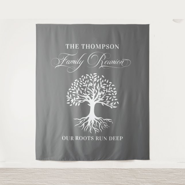 Tapete De Parede Tapiz Family reunion tree backdrop banner (Frente)